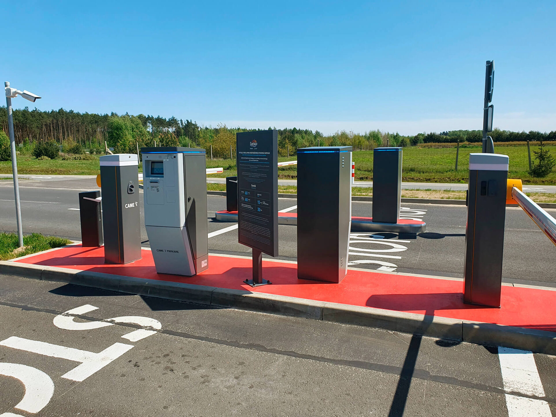 Acquapark Polonia parcheggio CAME