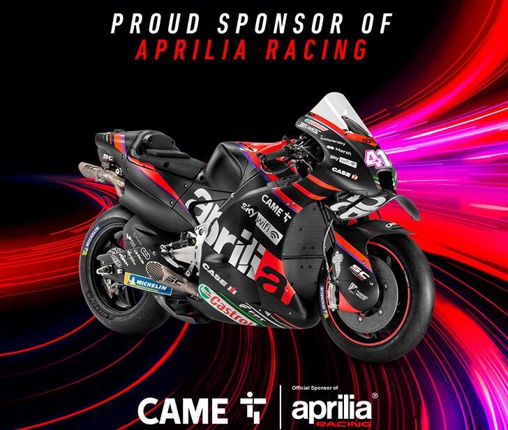 CAME a fianco dell’Aprilia Racing Team per il secondo anno consecutivo