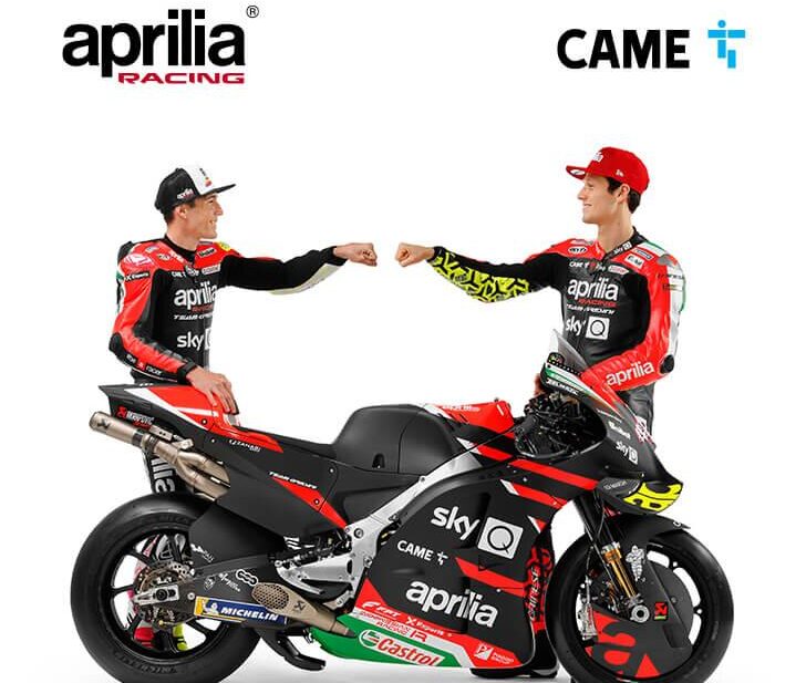 CAME torna in sella nel Campionato MotoGP con Aprilia Racing