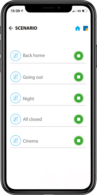 Schermata CAME QBE App