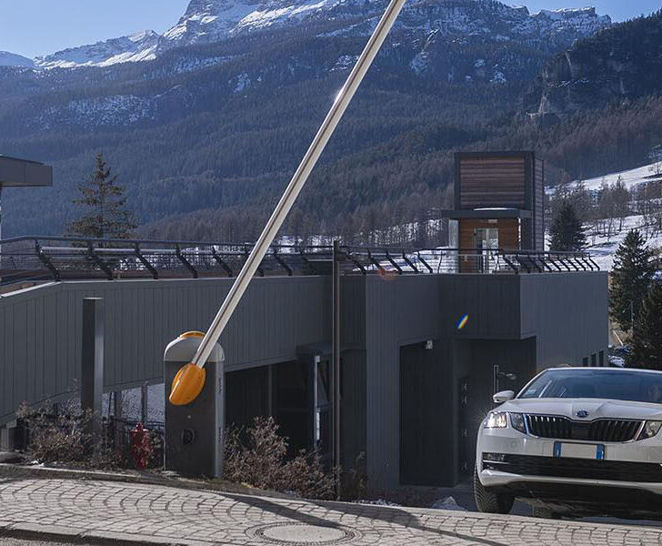 CAME participates in the architectural and urban redevelopment of Cortina’s historic center by supplying automations for the new parking facility with panoramic terrace